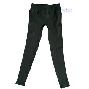 Spiritual Gangster Ribbed Leggings green M/L